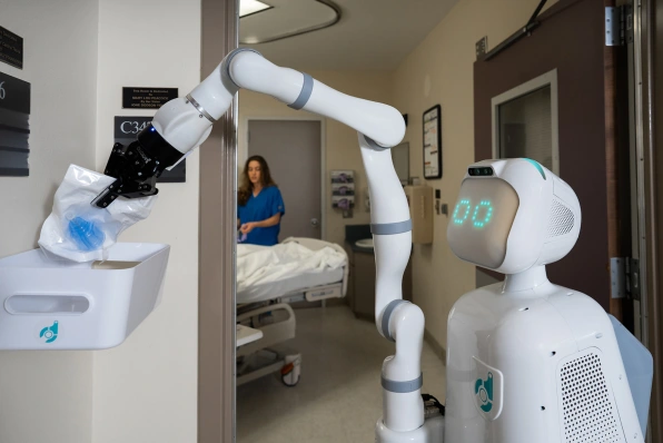 Robot 'Moxi' Assists Nurses With Time Consuming Tasks