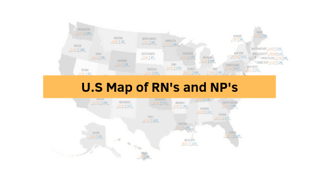 U.S Map of RN's and NP's
